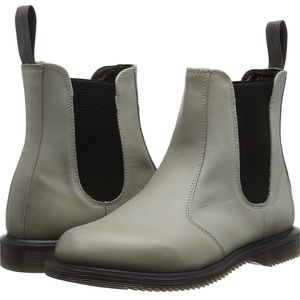 Dr. Martens Grey Flora Chelsea Boots